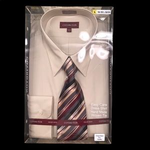 NWT Covington Men’s Dress Shirt and Tie